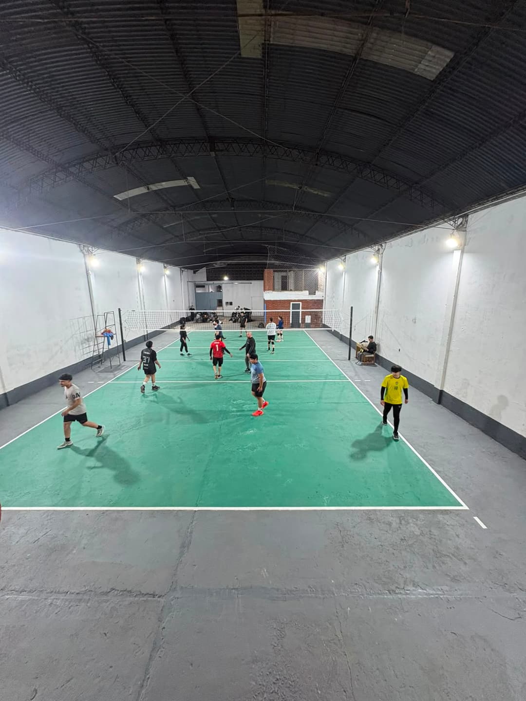 Cancha de Quadra durante un partido